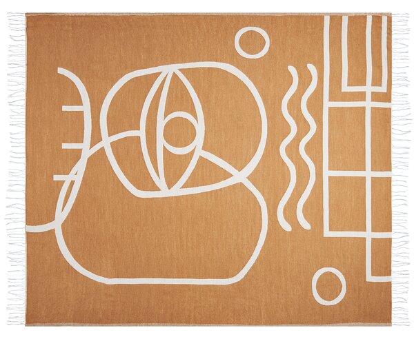 Deka PALHI Tkanina 130 x 170 cm Oranžová