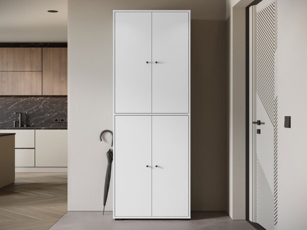 Dvoudveřová šatní skříň Fridit 023, Barva: černý grafit 5903211513886