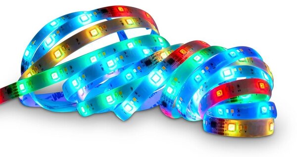 BRILO 2354156 LED pásek 5 m - stmívatelné, RGBIC, CCT, dálkový ovladač, samolepící, bílé - BRILO