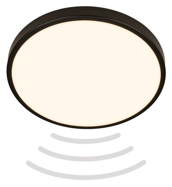 BRILO 3829015 Chet LED stropní svítidlo IP54, 3m dosah čidla, pohybové čidlo, černá - BRILO