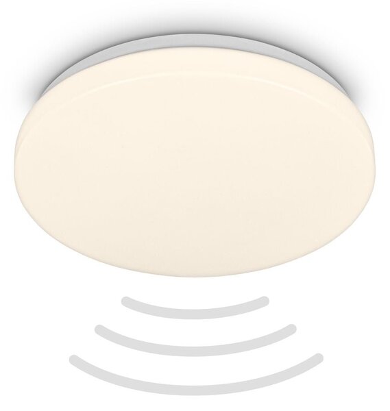 BRILO 3827016 Walk LED stropní svítidlo IP54, 3m dosah čidla, pohybové čidlo bílé - BRILO