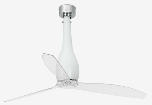 FARO ETERFAN M, bílá/transparentní, stropní ventilátor s DC motorem