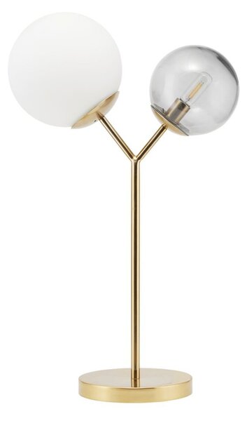 HOUSE DOCTOR Zlato bílá stolní lampa Twice 42 cm