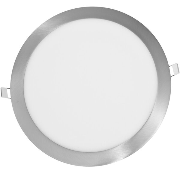 Ecolite Stříbrný vestavný LED panel kulatý 300mm 25W Barva světla: Denní bílá LED-WSL-25W/41/CHR