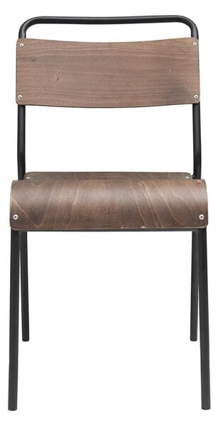 HOUSE DOCTOR Tmavě hnědá židle Original 41,5 × 41 cm