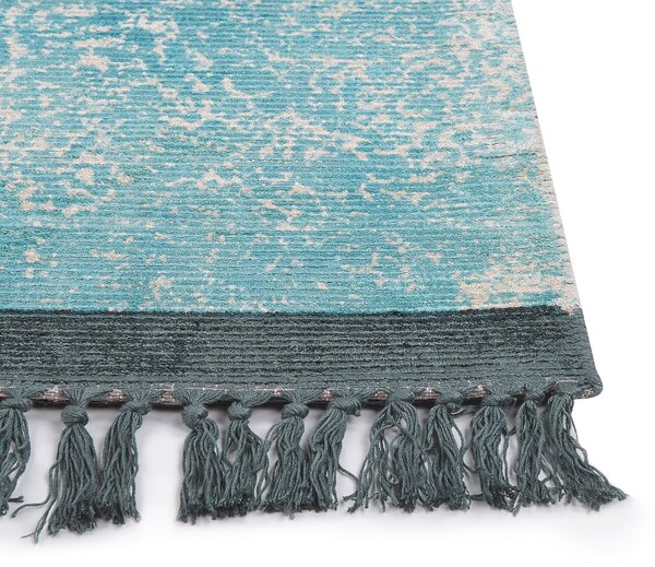 Koberec AKARSU Modrá 140 x 200 cm Viskóza