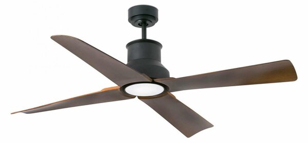 FARO WINCHE M LED, hnědá, stropní ventilátor s DC motorem