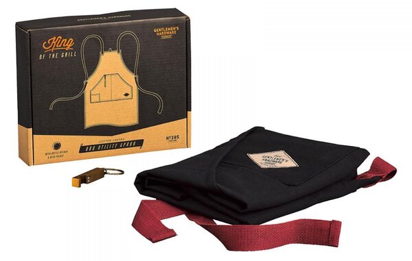 Pánská kuchyňská zástěra s otvírákem BBQ Utility Apron