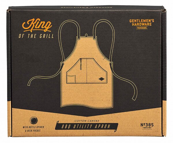 Pánská kuchyňská zástěra s otvírákem BBQ Utility Apron