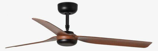 FARO PUNT M, černá/tmavé dřevo, stropní ventilátor s DC motorem