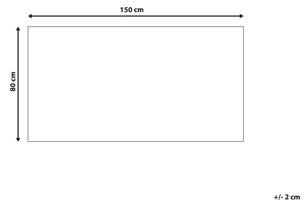 Koberec GESI II Světle béžová 80 x 150 cm Viskóza
