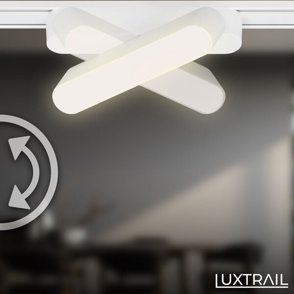 BRILO 8030016 LUXTRAIL lištový systém 48V, LED Tracklight, 5,5W, 720lm, nastavitelné, bílé - BRILO