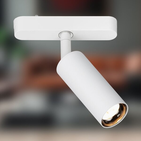 BRILO 8031016 LUXTRAIL lištový systém 48V, LED spot, 5W, 450lm, nastavitelné, bílé - BRILO