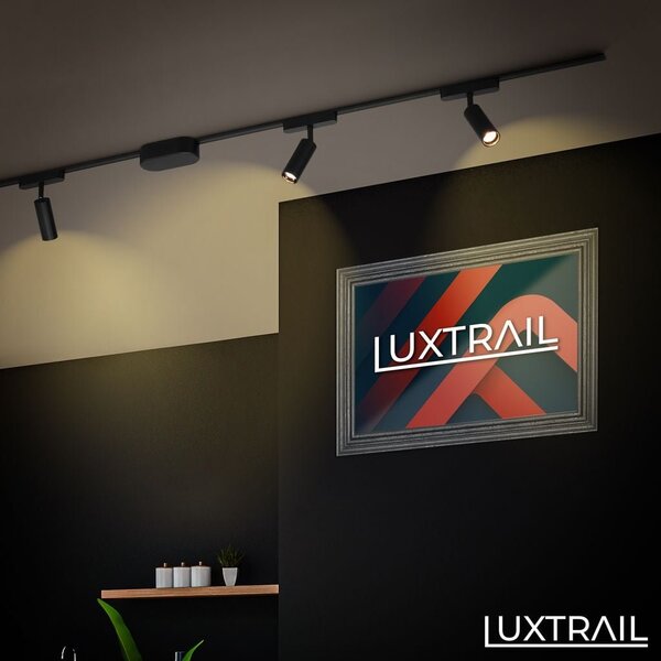 BRILO 8031015 LUXTRAIL lištový systém 48V, LED spot, 5W, 450lm, nastavitelné, černá - BRILO