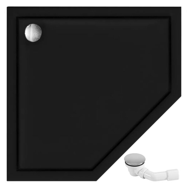 Sprchová vanička Rea Diamond 90x90 - černá