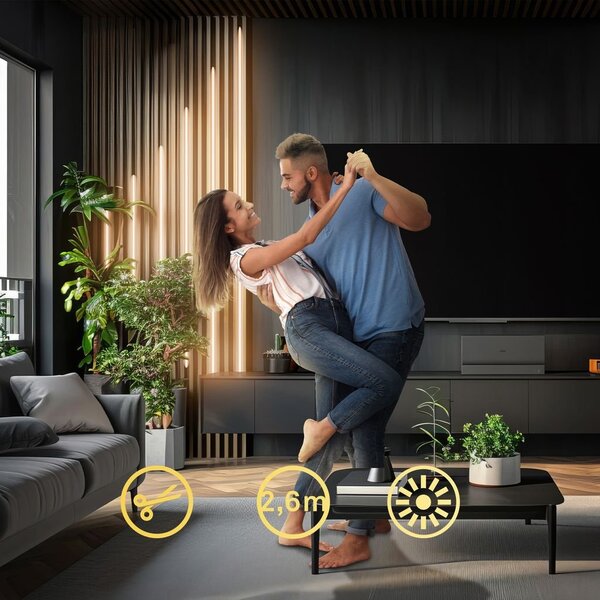 BRI 8018147 Startovací sada On/Off LED pásek pro nástěnné panely – 260cm, vypínač, vč. rozbočovače - BRILONER