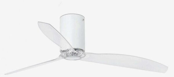 FARO MINI TUBE FAN, bílá/transparentní, stropní ventilátor s DC motorem