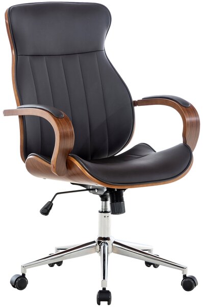 Kancelářská Židle Melilla ~ dřevo ořech Barva Hnědá