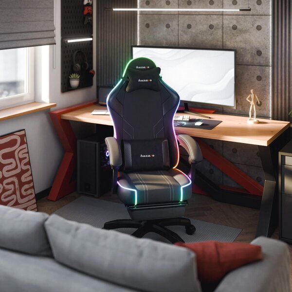 Herní židle Huzaro Force 3.7 RGB černá