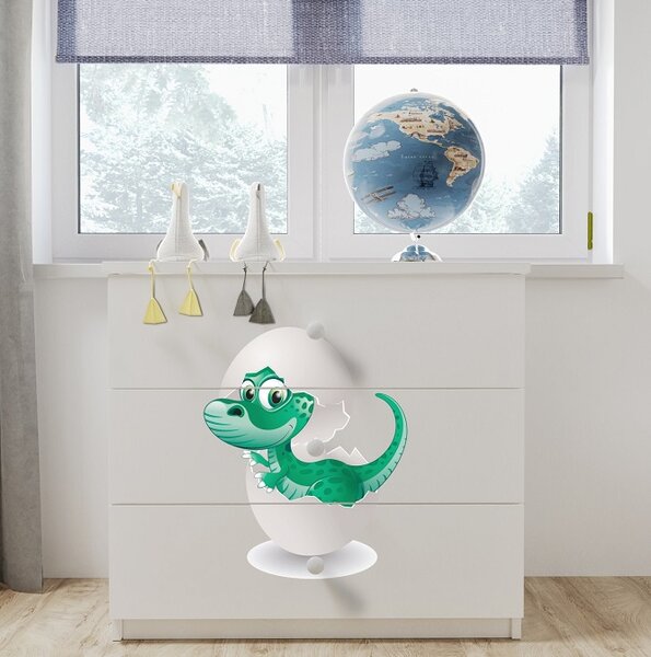 Kocot Dětská komoda - dinosaurus Barva: zelená