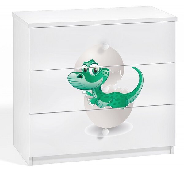 Kocot Dětská komoda - dinosaurus Barva: zelená