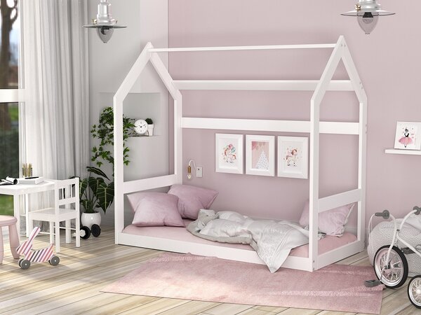 AJK Dětská postel - DOMEČEK Velikost spací plochy: 160x80, Barva dílů: borovice