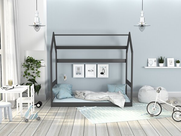 AJK Dětská postel - DOMEČEK Velikost spací plochy: 160x80, Barva dílů: borovice