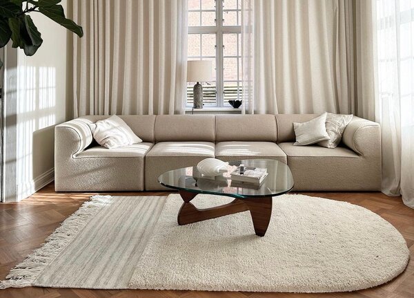 Linie Design Vlněný koberec Eternal Eye Natural, přírodní Rozměr: 140x200 cm