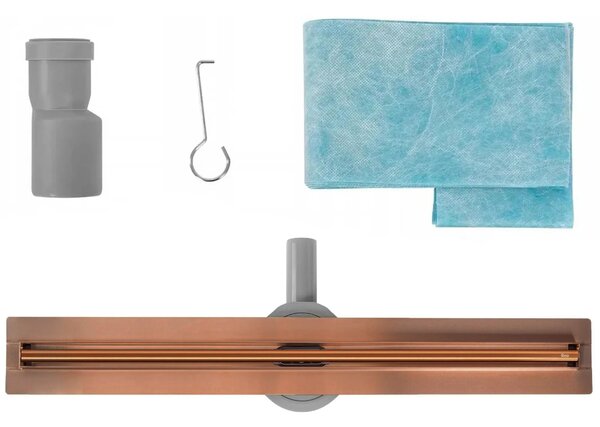 Odtokový žlab REA Neox Slim pro Brushed Copper 70