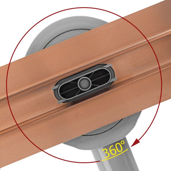 Odtokový žlab REA Neox Slim pro Brushed Copper 70