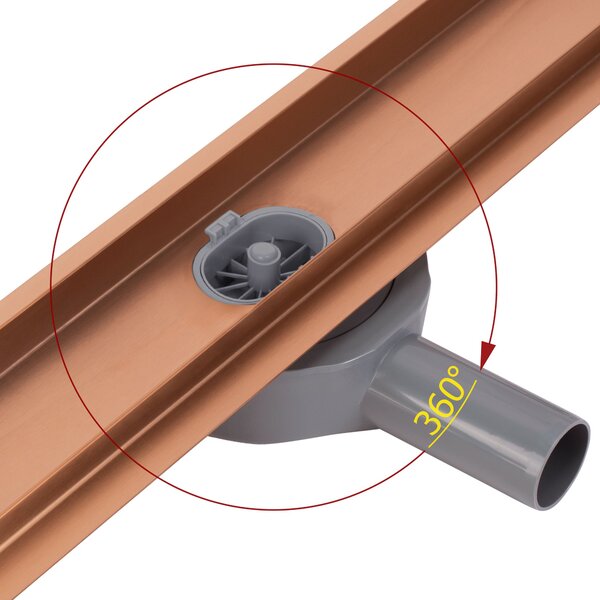 Odtokový žlab REA Neox pro Brushed Copper 60