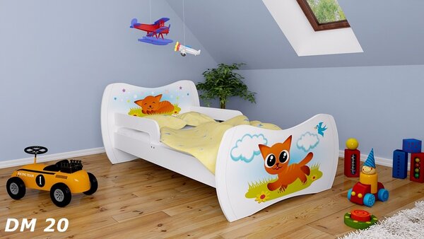 Happy Babies Dětská postel Dream - kočička Velikost spací plochy: 160x80, Barva: zelená, Šuplík: NE