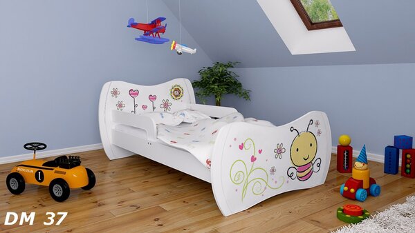 Happy Babies Dětská postel Dream - včelka Velikost spací plochy: 160x80, Barva: světlá hruška, Šuplík: NE