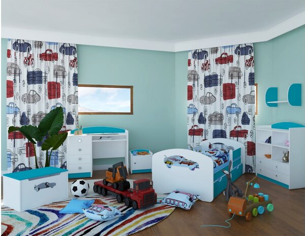 Happy Babies Dětská postel Happy Design - auto Velikost spací plochy: 140x70, Barva: světlá hruška