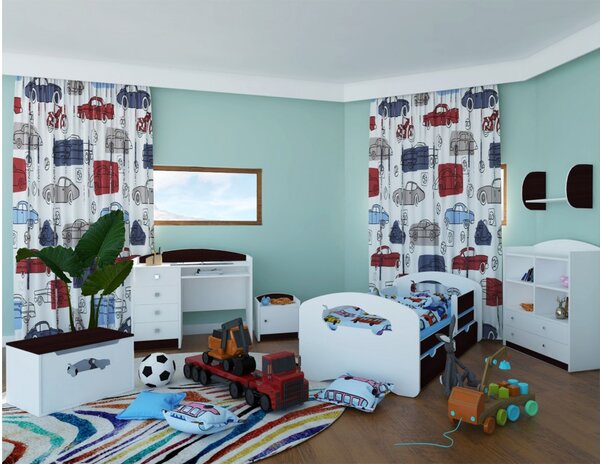 Happy Babies Dětská postel Happy Design - auto Velikost spací plochy: 140x70, Barva: světlá hruška