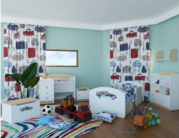 Happy Babies Dětská postel Happy Design - auto Velikost spací plochy: 140x70, Barva: světlá hruška