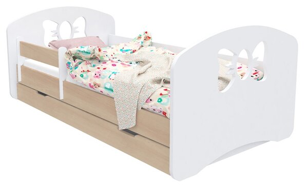Happy Babies Dětská postel Happy Design - mašle Velikost spací plochy: 160x80, Barva: světlá hruška