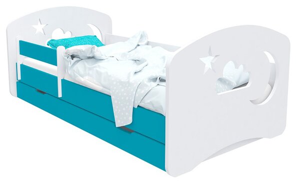 Happy Babies Dětská postel Happy Design - měsíc Velikost spací plochy: 160x80, Barva: modrá