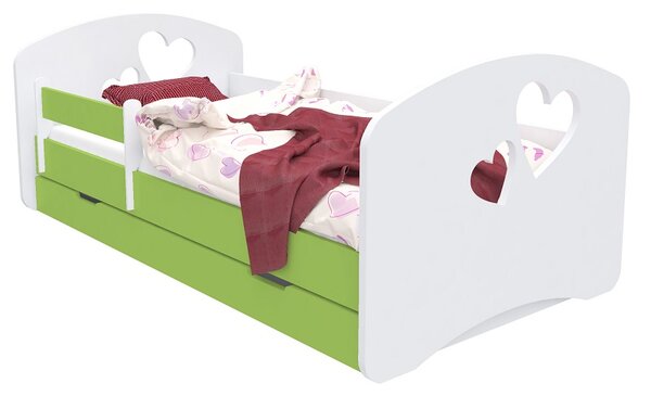 Happy Babies Dětská postel Happy Design - srdce Velikost spací plochy: 140x70, Barva: světlá hruška
