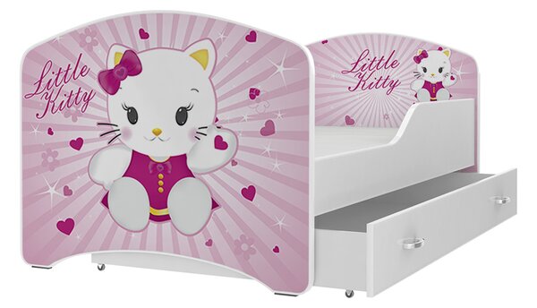 AJK Dětská postel Jan - little kitty Velikost spací plochy: 180x80, Matrace: ano