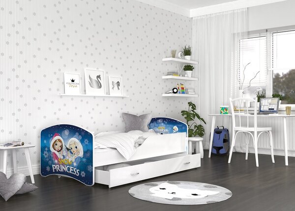 AJK Dětská postel Jan - ledové království Velikost spací plochy: 180x80, Matrace: ne