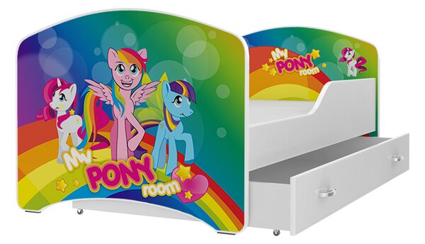 AJK Dětská postel Jan - little pony Velikost spací plochy: 160x80, Matrace: ne