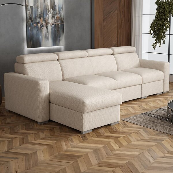 Sedací souprava PEDRO L | 170x305 | rozkládací + 2x úložný prostor | VÝBĚR TKANIN