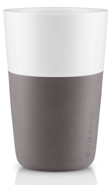 Porcelánový termošálek Cafe Latte Elephant Grey 360 ml - set 2 ks