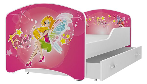 AJK Dětská postel Jan - víla Velikost spací plochy: 160x80, Matrace: ano