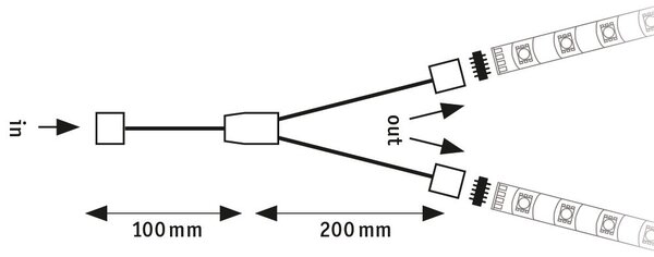 Paulmann 79813 MaxLED rozbočovač Y pro LED pásky