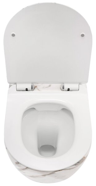 WC mísa bez splachovacího okruhu Rea Carlos Slim Lava Shiny