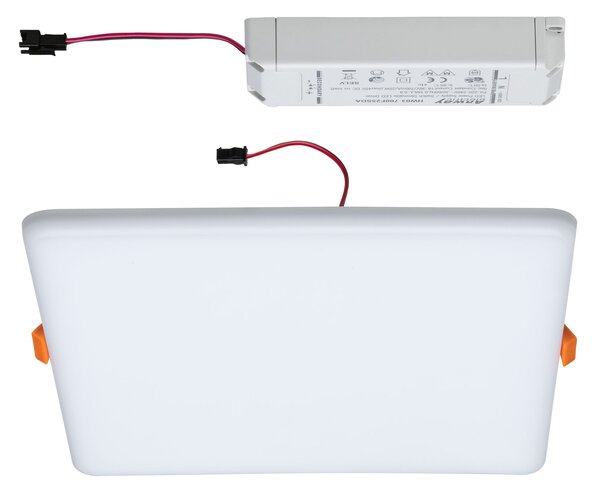 Paulmann 93062 Veluna VariFit, hranaté zápustné svítidlo, 21W LED 3000K, tříkrokové stmívání, 21,5x21,5cm, IP44