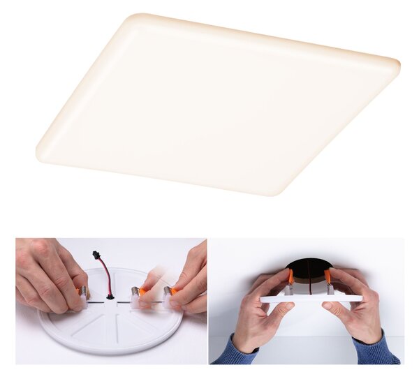 Paulmann 93062 Veluna VariFit, hranaté zápustné svítidlo, 21W LED 3000K, tříkrokové stmívání, 21,5x21,5cm, IP44