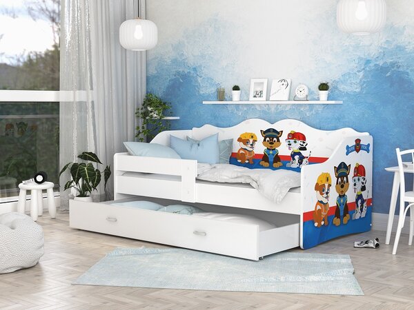 AJK Dětská postel Lili s obrázkem - tlapková patrola Velikost spací plochy: 160x80